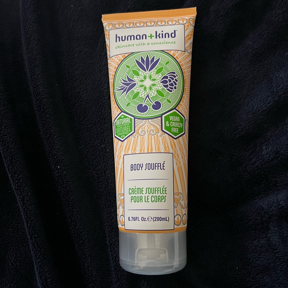 human+kind Body Soufflé, Whipped Soufflé Body Moisturizer, 6.76 oz, NIB